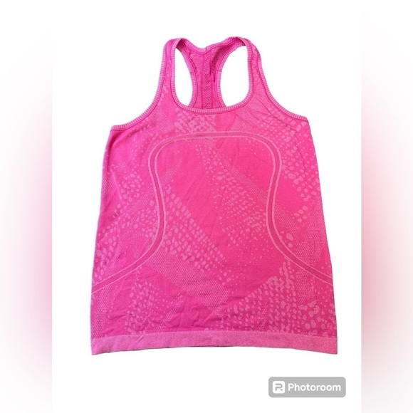 Lululemon Swiftly tech cheetah print pink size 10 - Picture 1 of 6